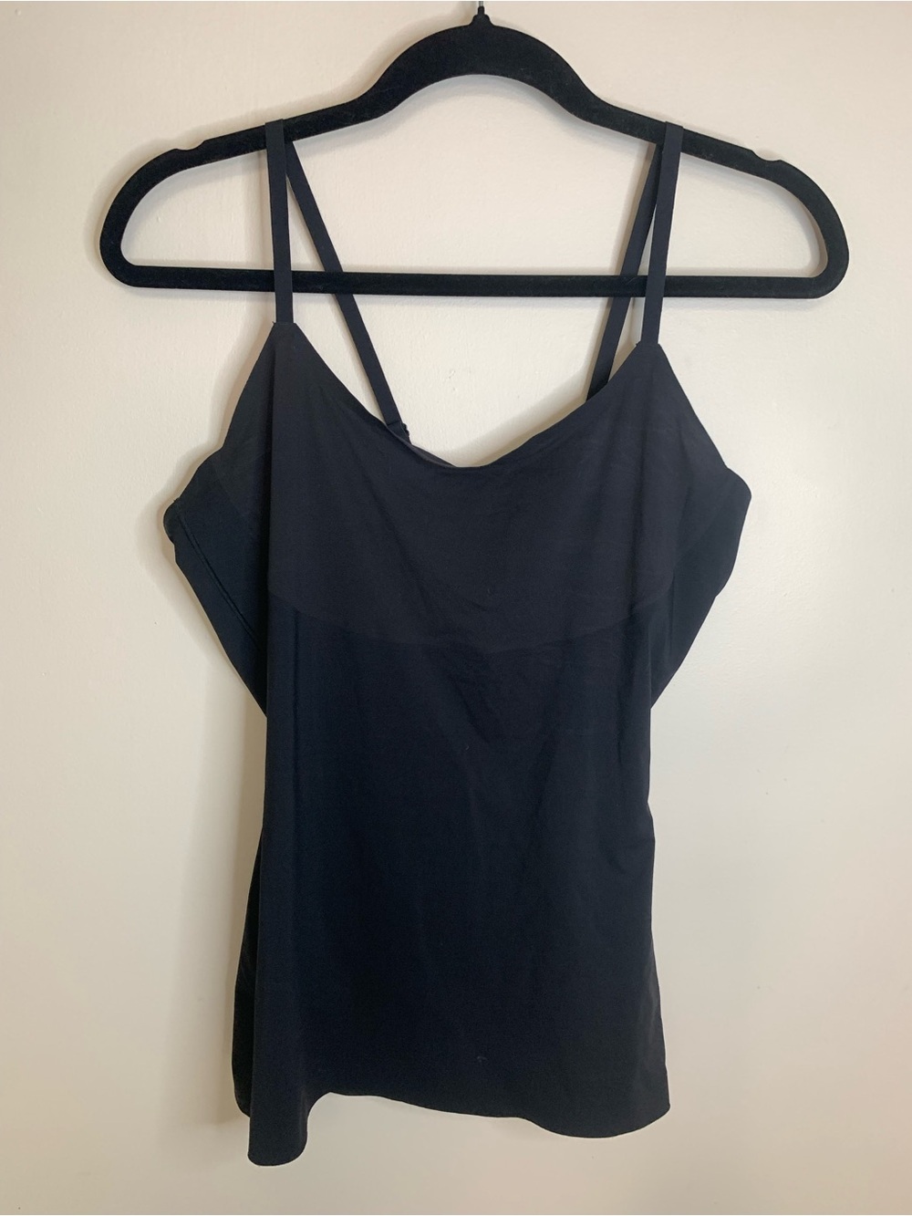 SPANX Black Shapewear Tank with Thin Straps
